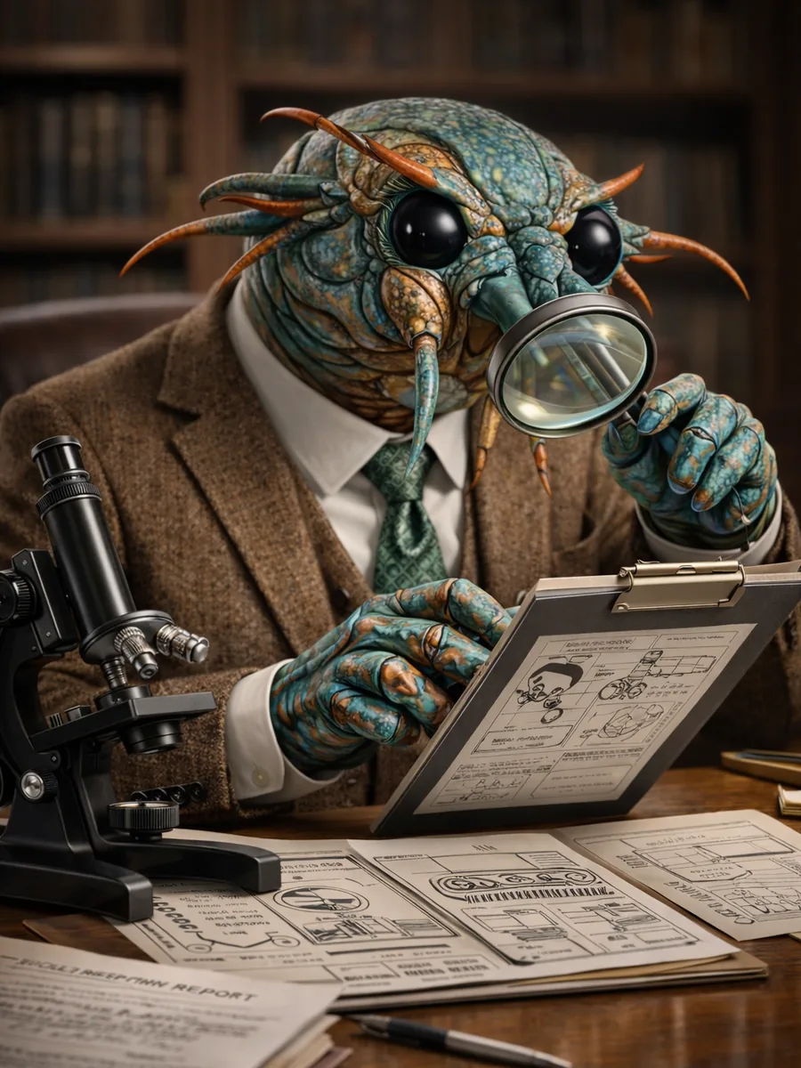 Arthur Smasher, Esq. seated in an office reviewing legal documents.